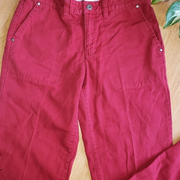 Vintage TOMMY HILFIGER Jeans Sz 4 Red Retro 90s High Waist Mom Jean - Picture 3 of 4